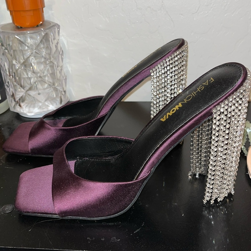 Chandelier jeweled heels